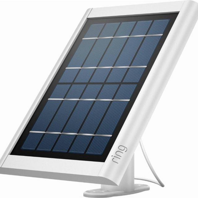 Ring Solar Panel White - Compatible with Ring Spotlight Cam Battery and Stick Up Cam Battery