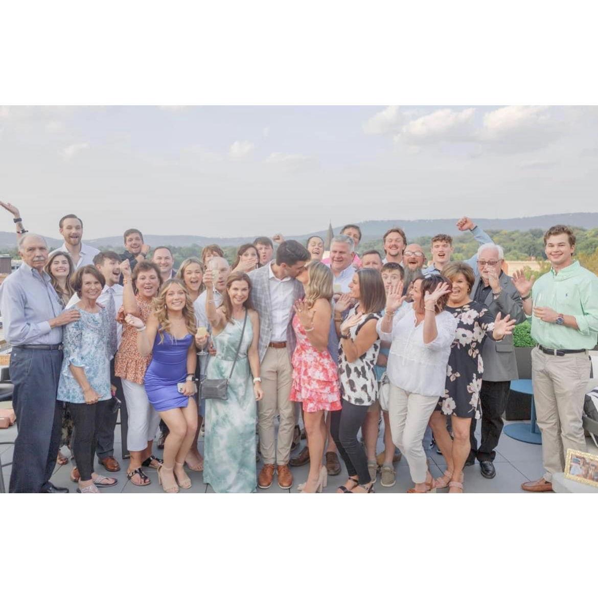 We were so overwhelmed with joy that all of our amazing family came for our engagement!!