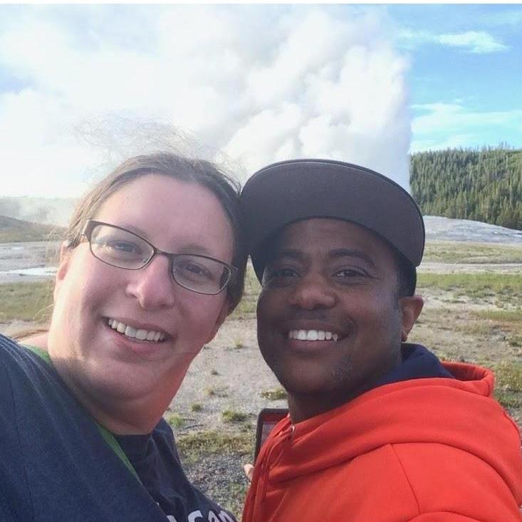 Old Faithful as officially blasted off! - Yellowstone National Park, WY