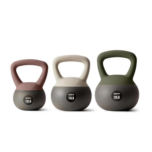WeGym Soft Kettlebells with Cushioned Impact-Resistant Base and Anti-Slip, Wide-Grip Handle for Home Workouts, Weightlifting, and Personal Training