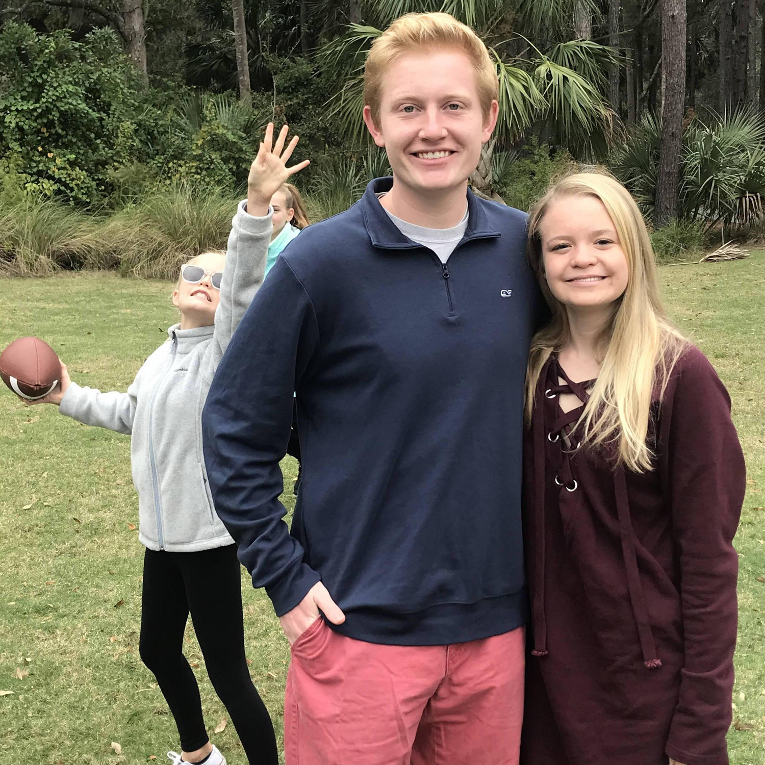 Seeing Darius Rucker in Kiawah with Chloe's sister being a menace in the background (November 2018).