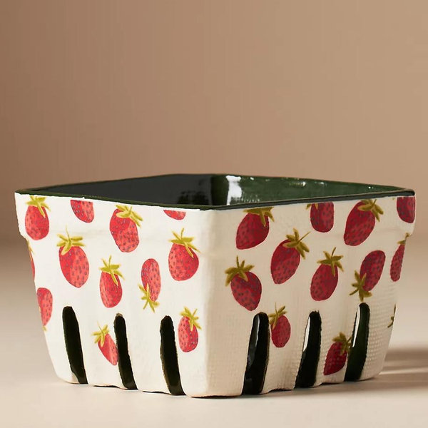 Fruta Stoneware Berry Basket
