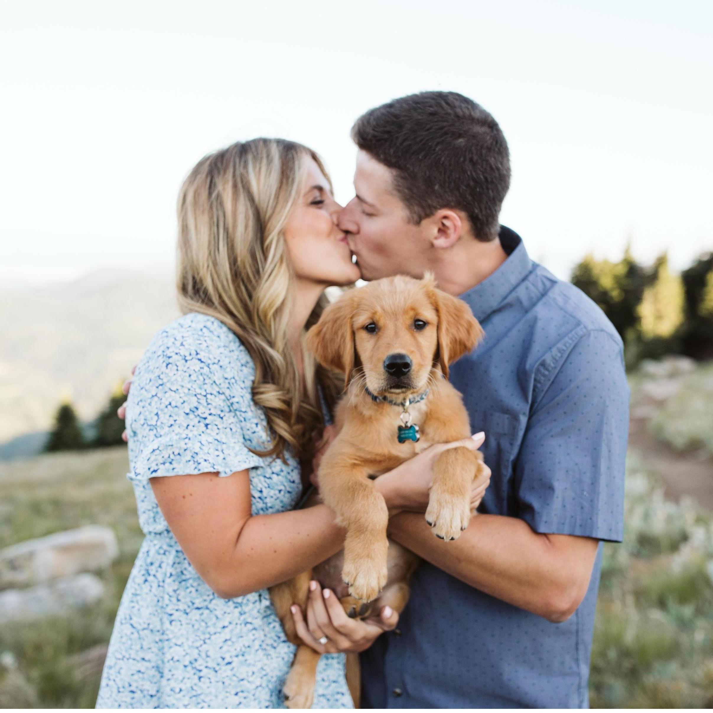 Us and our newest fur baby, Rainier!
