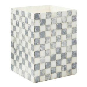 Sterling Check Capiz Waste Bin