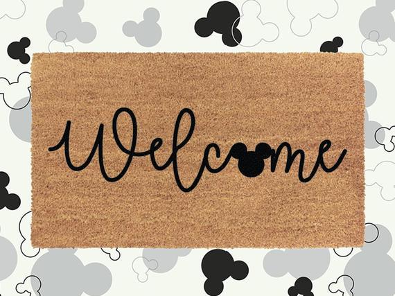 Disney Doormat - Mickey Welcome Mat - Disney Home Decor - Disney Housewarming Gift