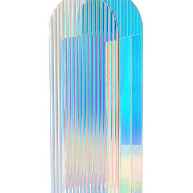 Acrylic Vase, Wedding Centerpieces, Home Decorations, Arch Shape Vase Modern Design (Iridescent)