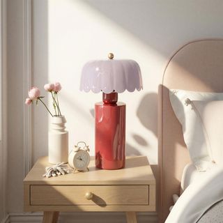 Enameled Metal Table Lamp