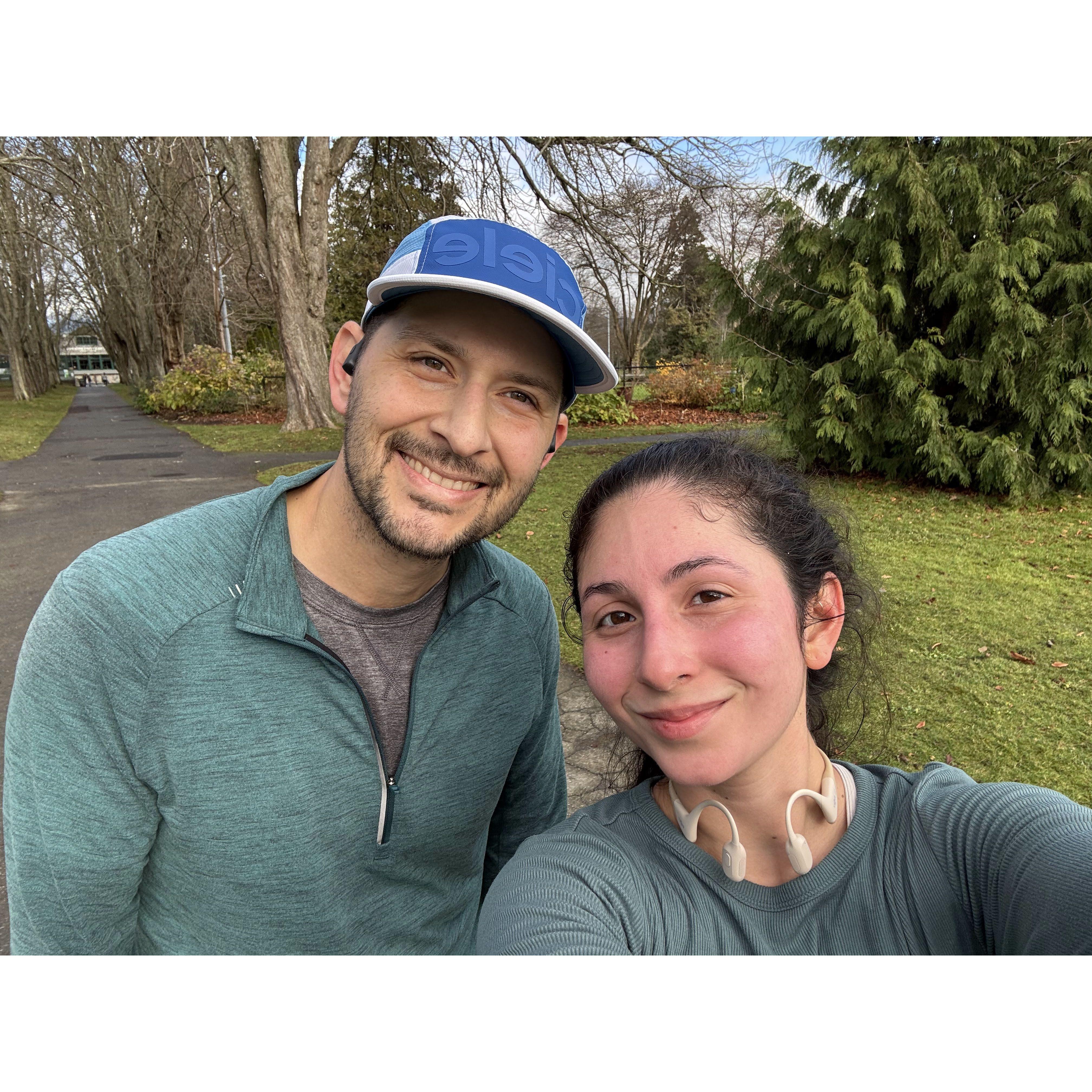 After we got lost on a run in Vancouver