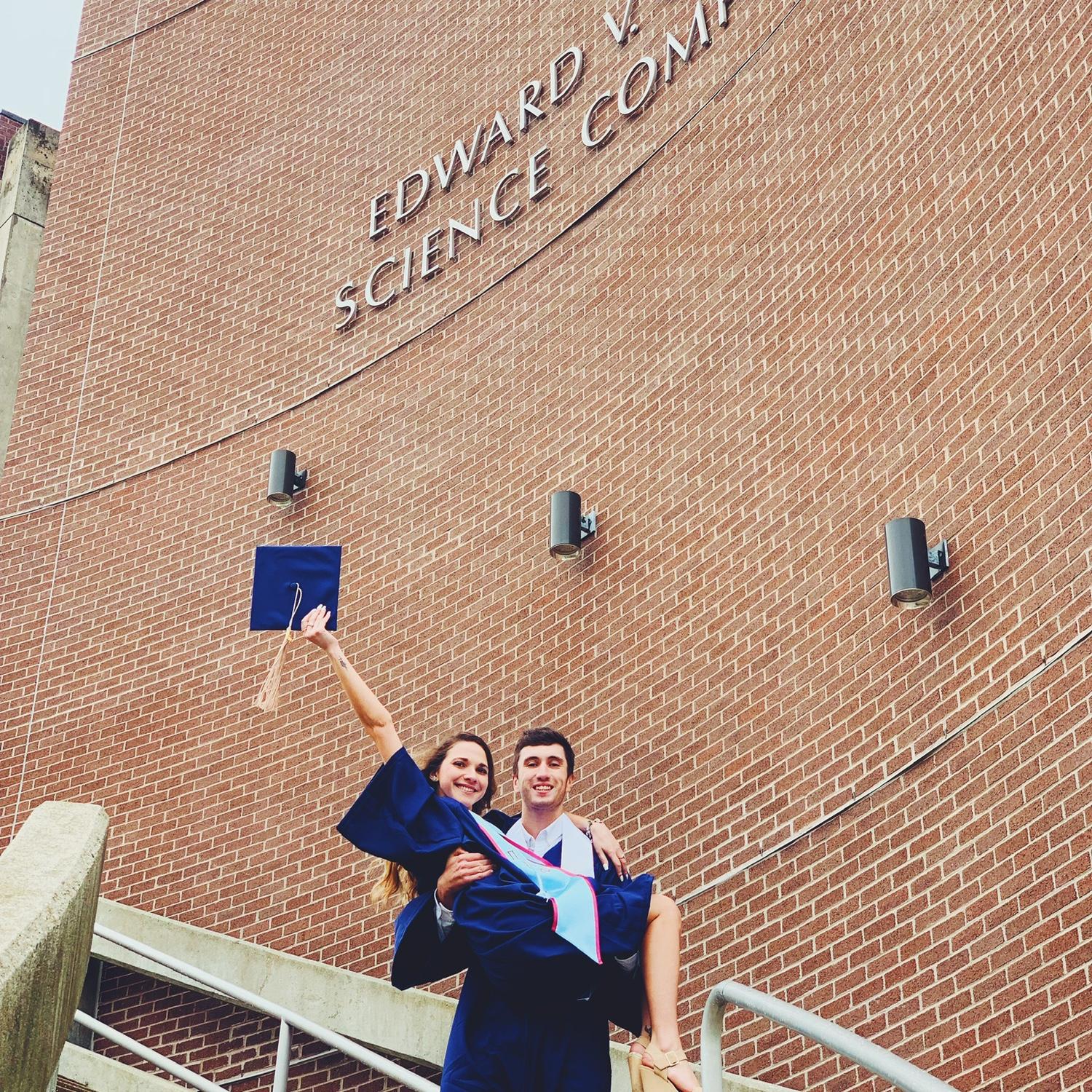 Graduation. The building where Rebecca and Nick met. May 2019.