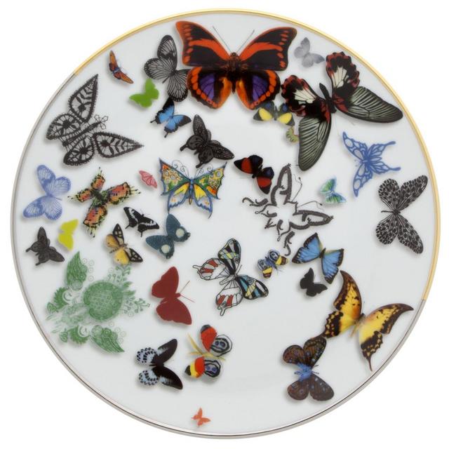 Vista Alegre Butterfly Parade Dessert Plate