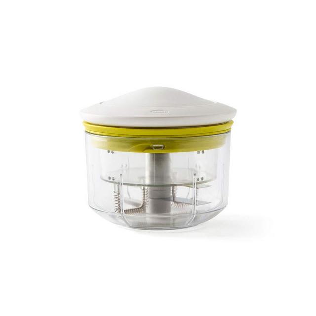 Chef'n VeggiChop Plus Hand-Powered Food Chopper and Condiment Maker, White