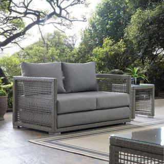 Aura Outdoor Wicker Rattan Loveseat