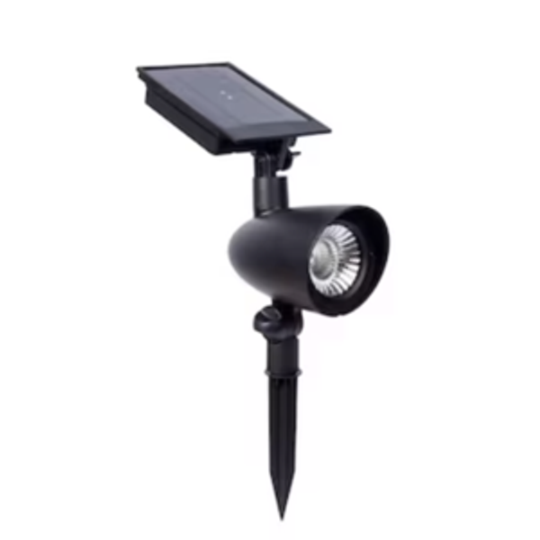 Harbor Breeze 60 -Lumens Black Solar LED Spot light