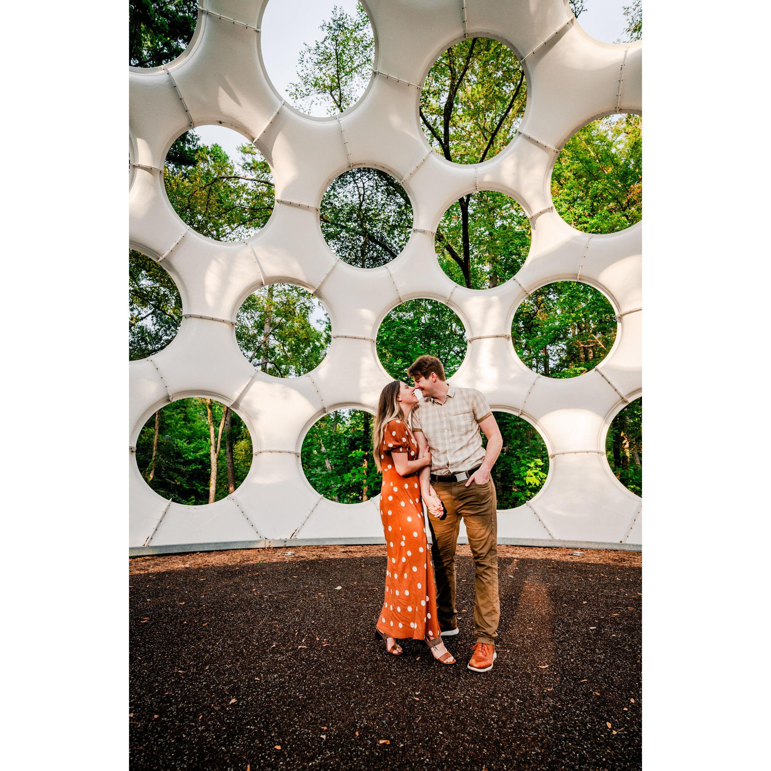 Art we are standing in: 
R. Buckminster Fuller - Fly's Eye Dome