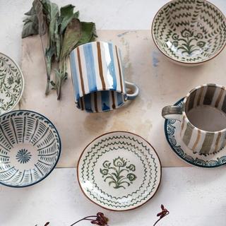 Hand-Painted Assorted Appetizer Plate, Set of 12