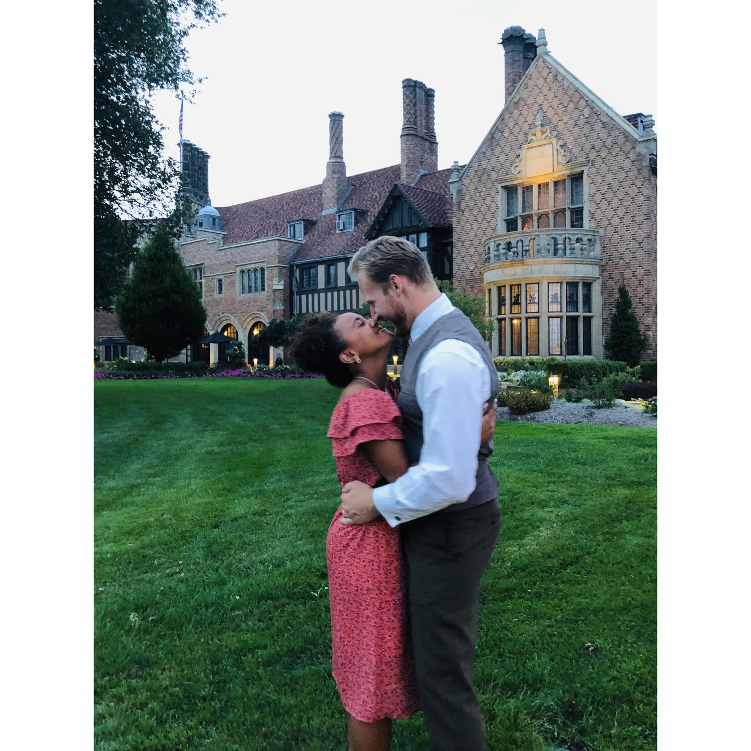 Our first wedding together