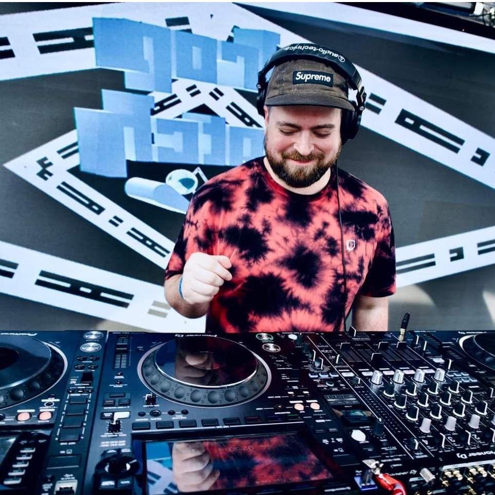 Our friend, Kyle Roy, who will be DJ-ing our wedding as his artist name, Drop Catch