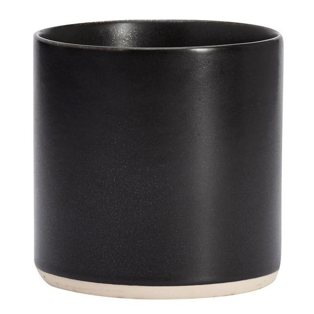 Mason Ceramic Scented Candle, Black Amber, Charcoal, Large