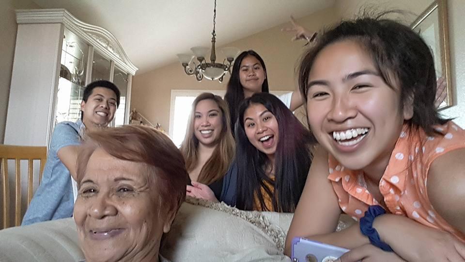 Selfie taken with Nanay's tablet, 2018