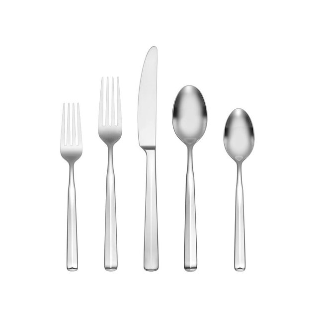 Oneida Ryder Satin Piece Flatware Set, 20 Count, Metallic
