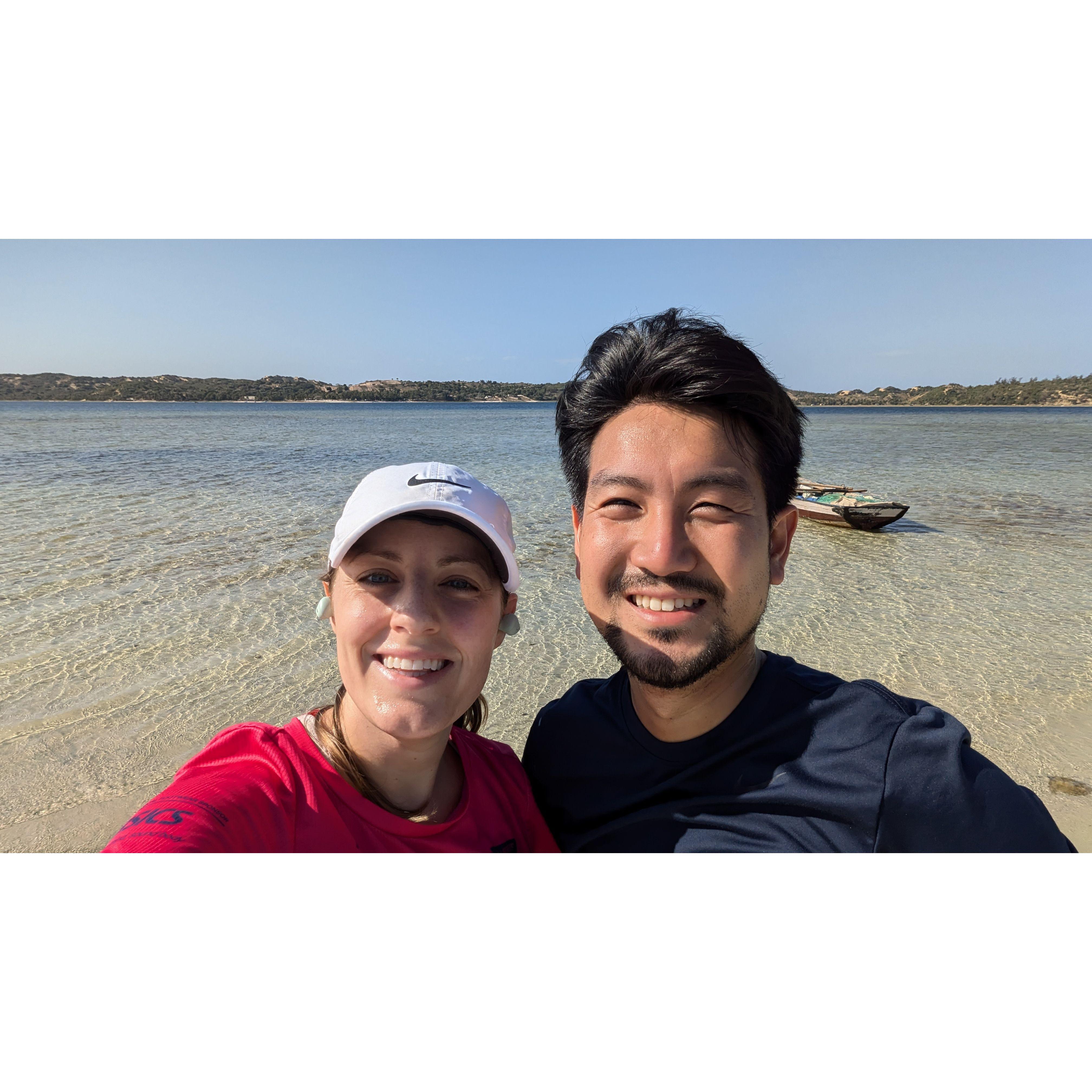 Running in Bilene, Mozambique