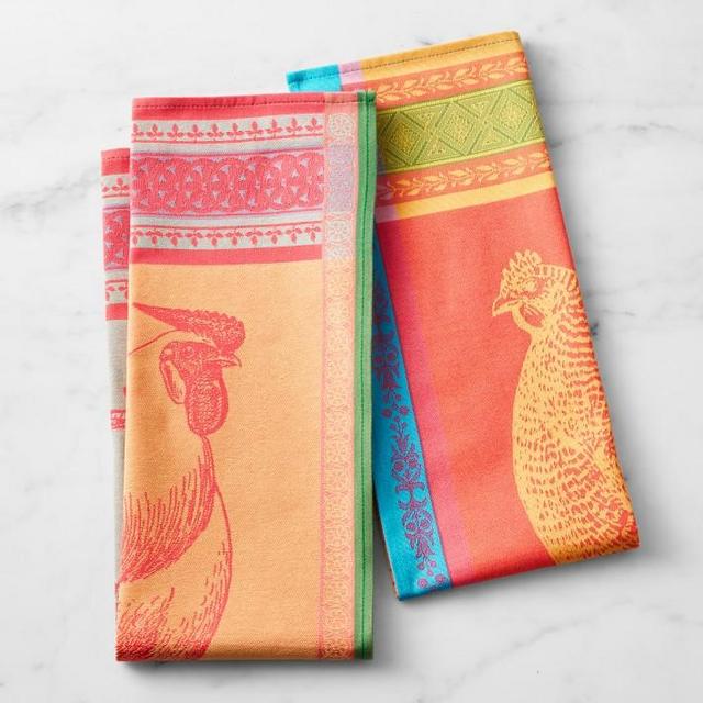 Bright Jacquard Towels, Set of 2