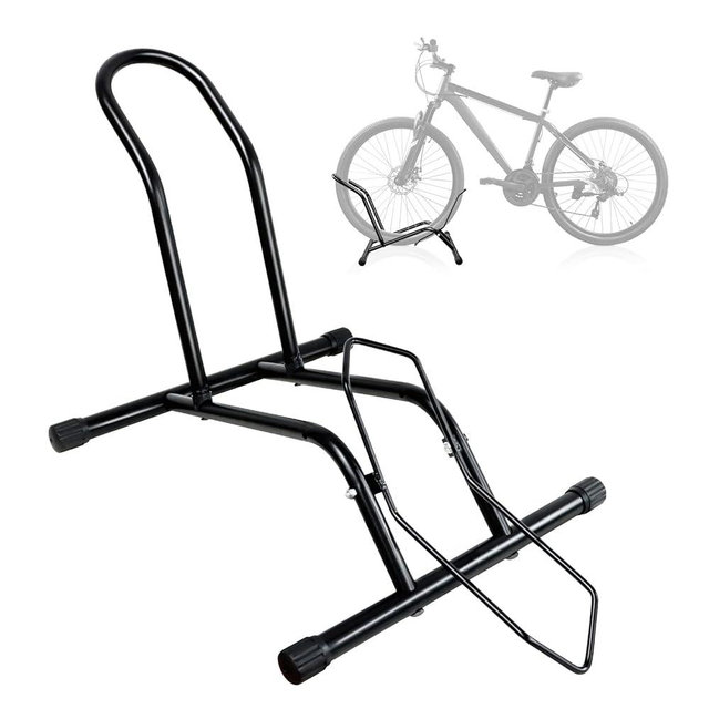 Bike Floor Stand Bikes Bicycle Rack for Outdoor and Indoor,Front And Rear Wheel Storage Bicycle Freestanding Parking Stand Holder Fit for 16"-29" Kid's/Mountain/Road Bikes,Heavy Duty Metal,Adjustable