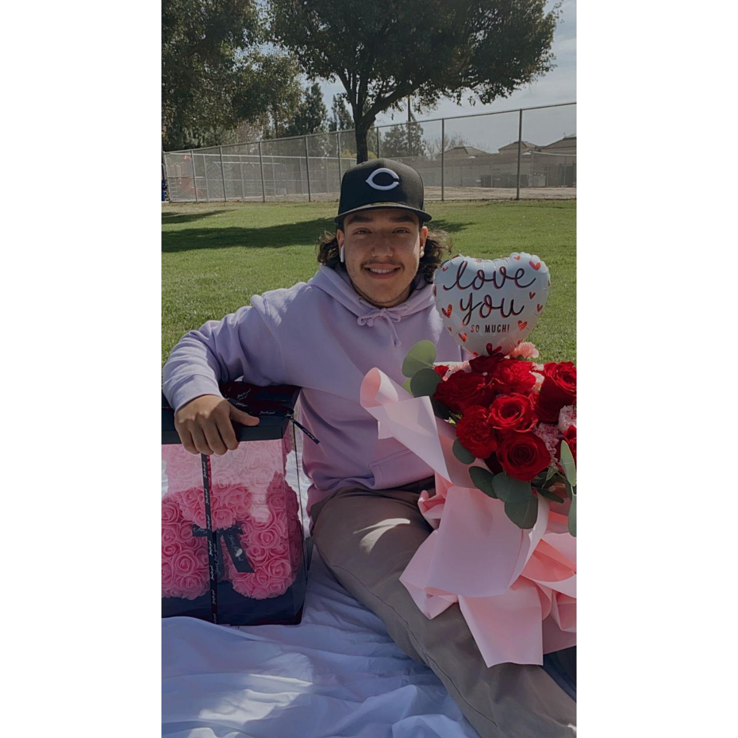 Our first Valentine's together!
