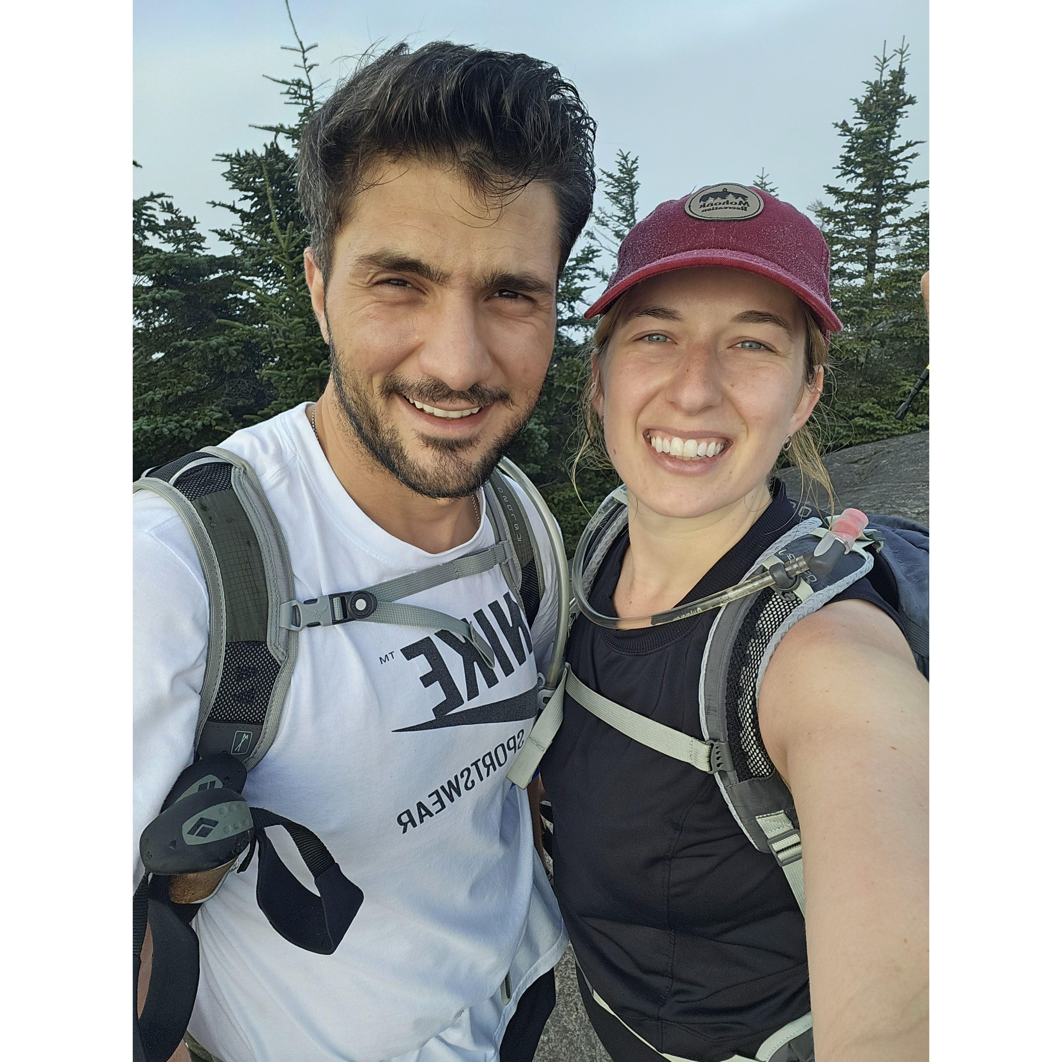 Sweaty hiking!