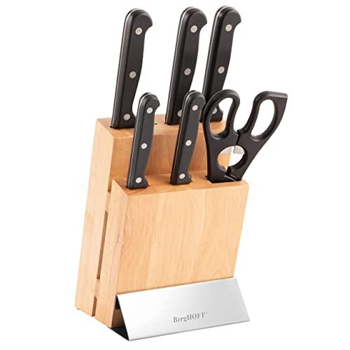 BergHOFF Essentials 7pc Triple Rivetere Knife Block Set, Duo