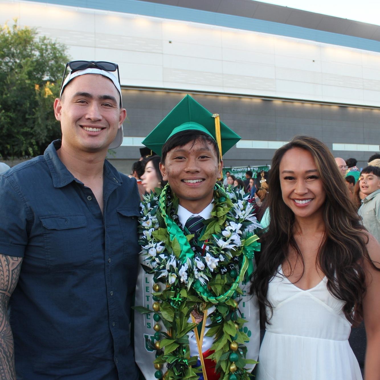 Attending Brandon’s highschool graduation
