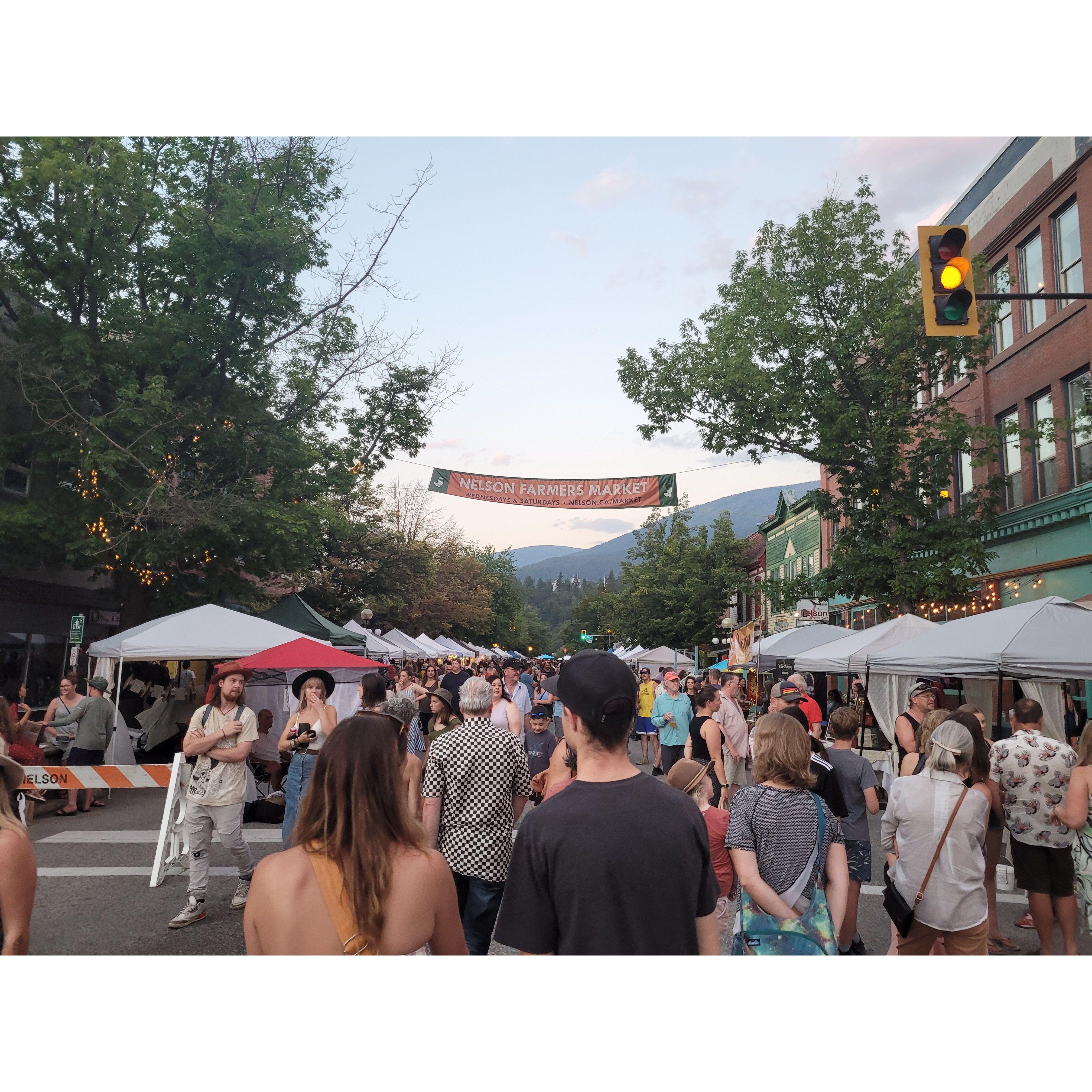 Downtown Nelson Night Market.