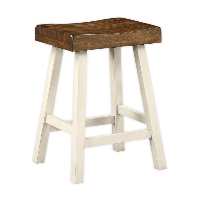 Bee & Willow™ Home 29-Inch Saddle Bar Stool in White