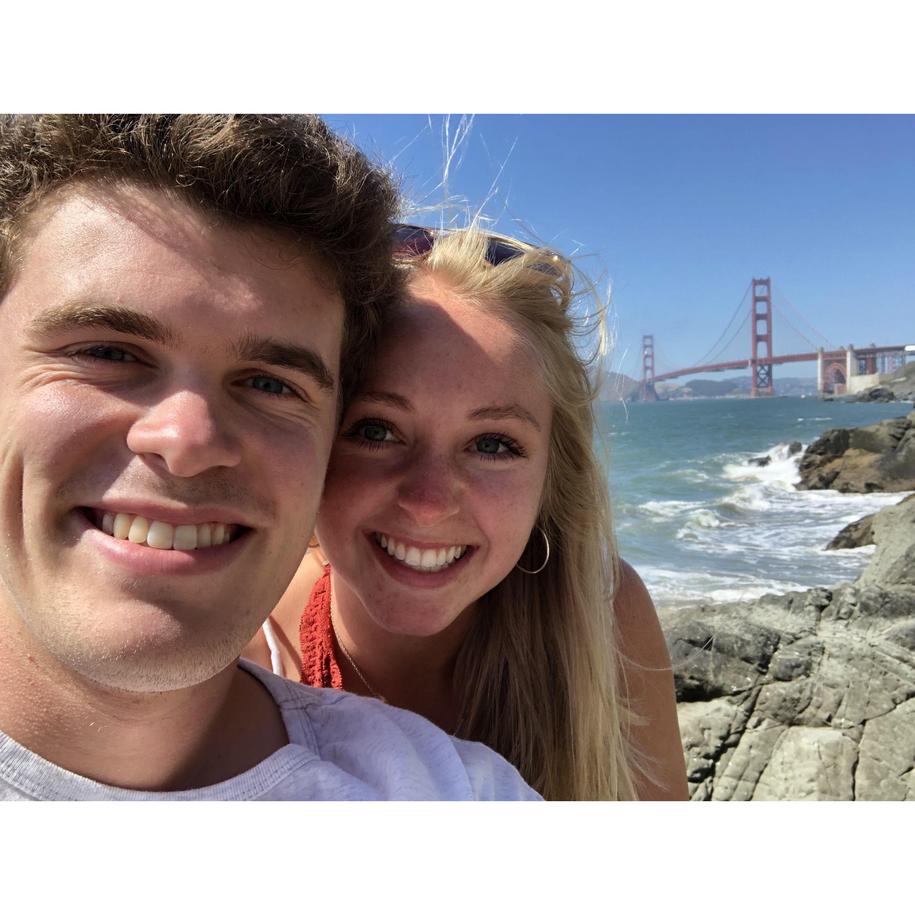 August 2019 - Henry flew, Jamie drove to SF for a weekend during our first summer apart!