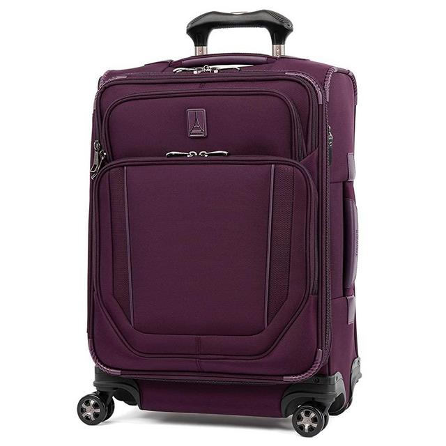 Travelpro Crew Versapack-Softside Expandable Spinner Wheel Luggage, perfect Plum, Carry-On 21-Inch
