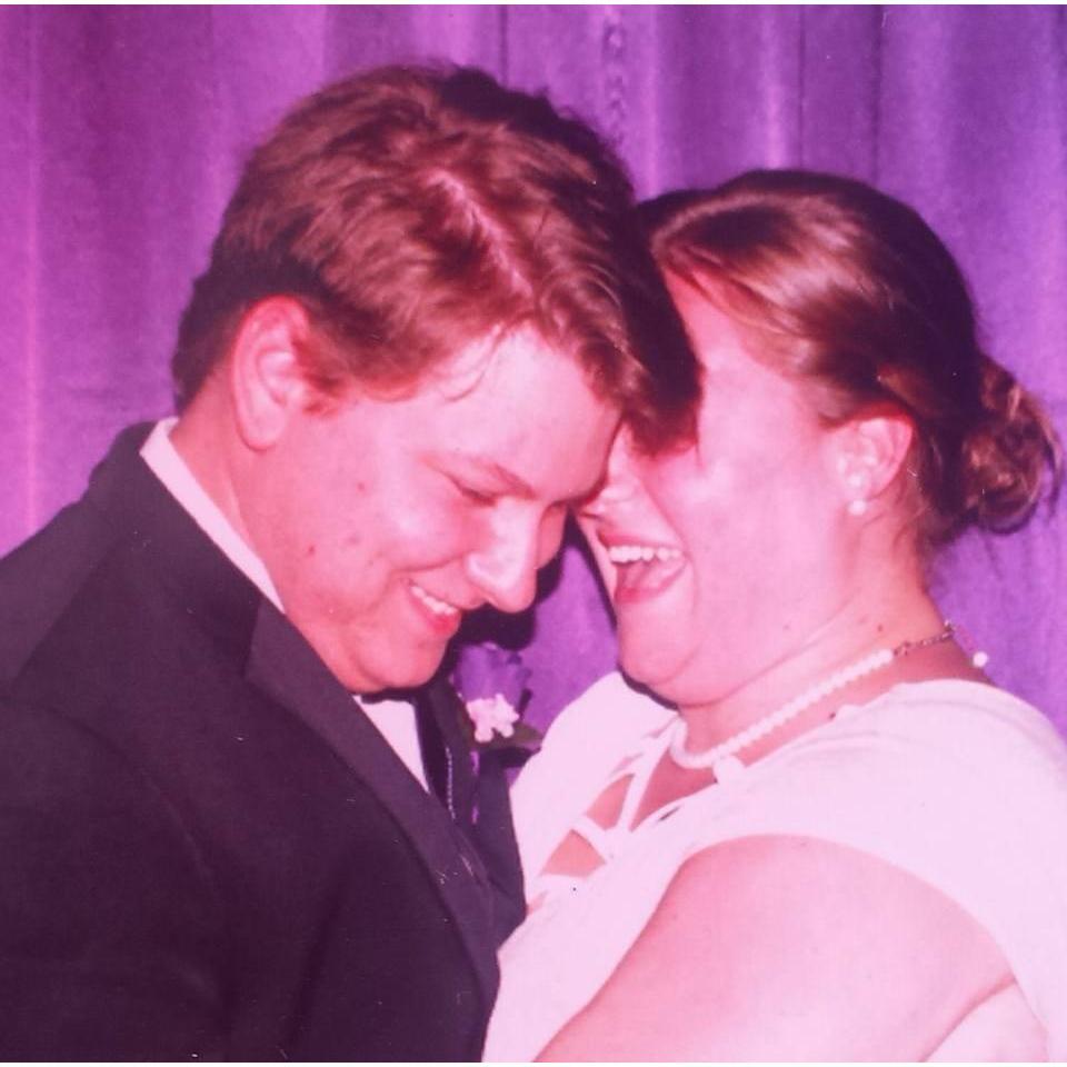 Photo booth at the wedding of the first Mr. and Mrs. Willis. We panicked. And laughed.