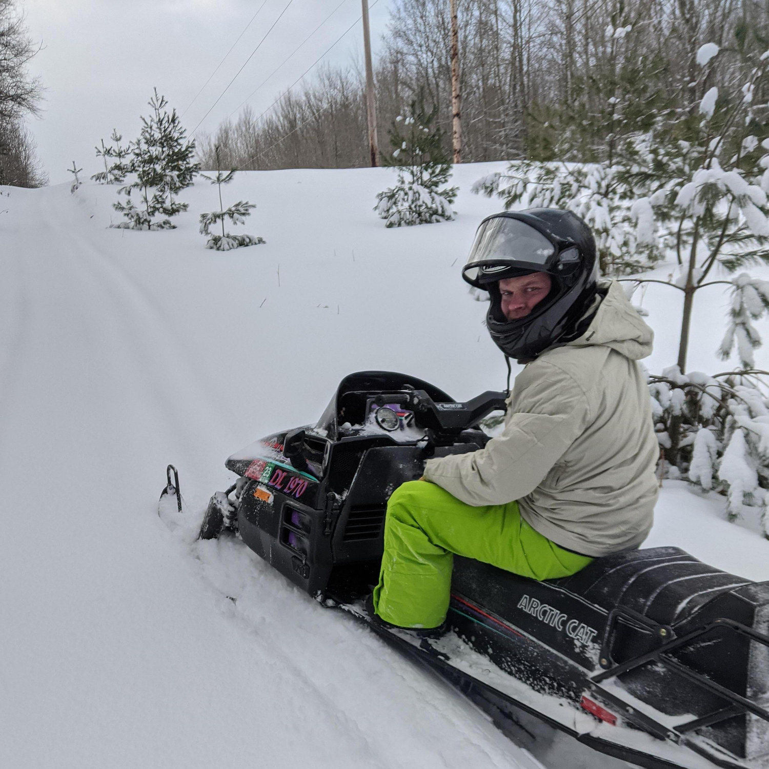 Snowmobiling at one of our favorite places in the world Fife Lake, MI!