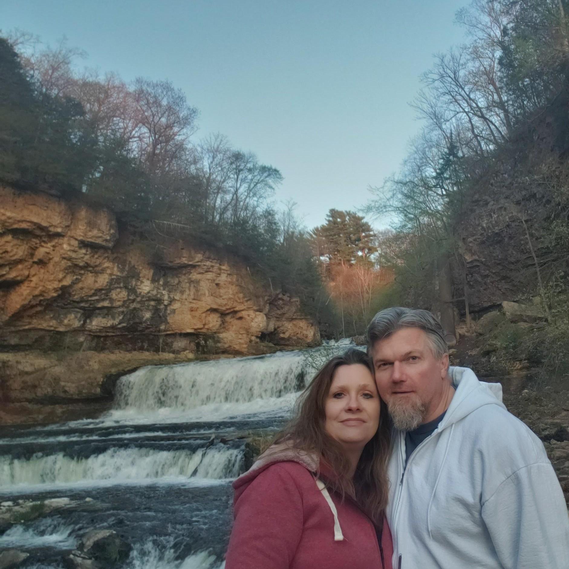 Checking out waterfalls is one of our favorite past times.