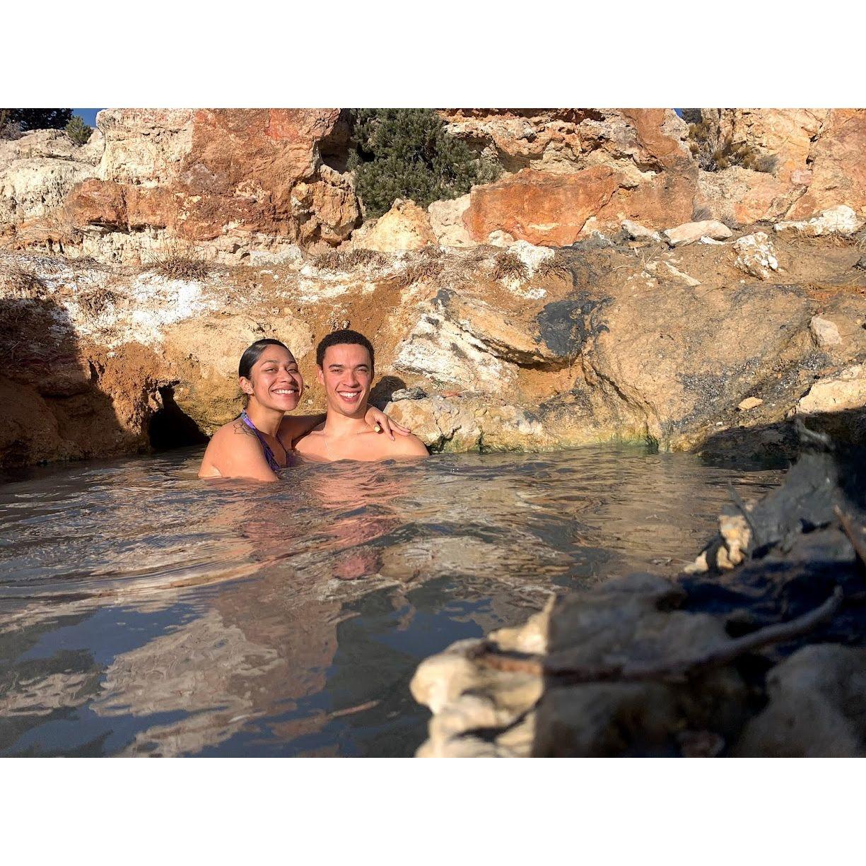 First road trip as a couple (Travertine hot springs, CA- January 2021)