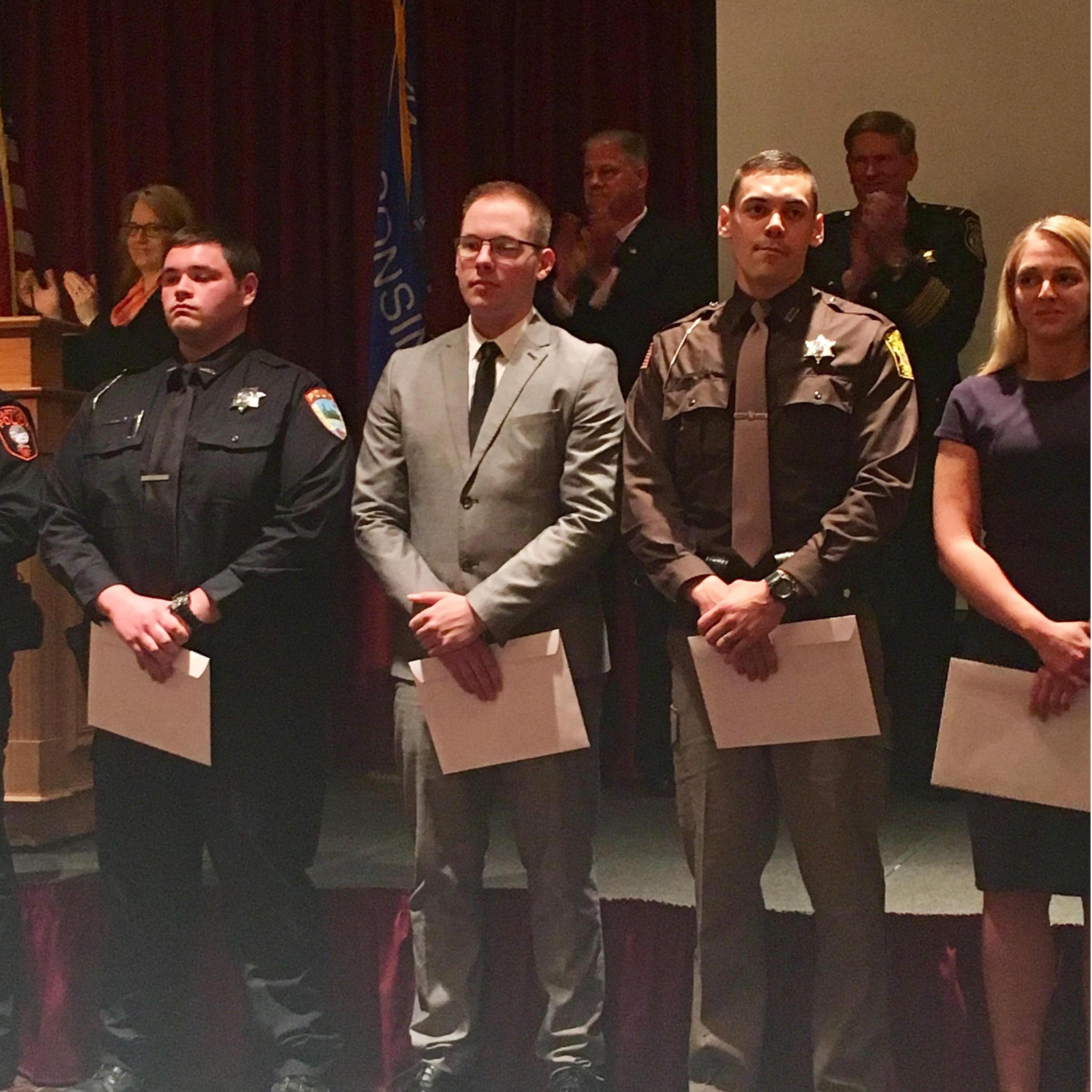 Chris graduates from the Waukesha Police Academy!