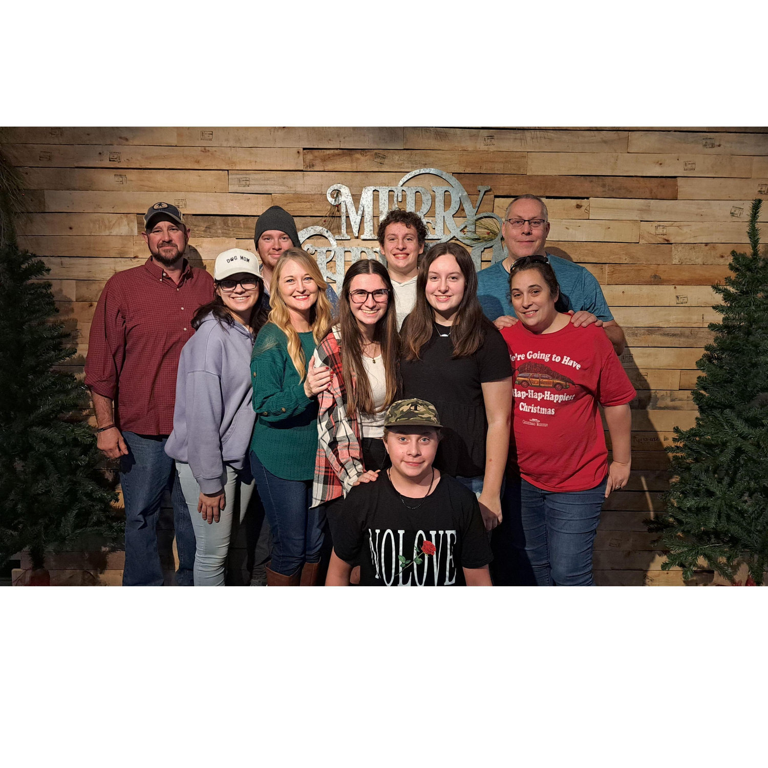 Its really hard getting all 10 of us together for one picture.