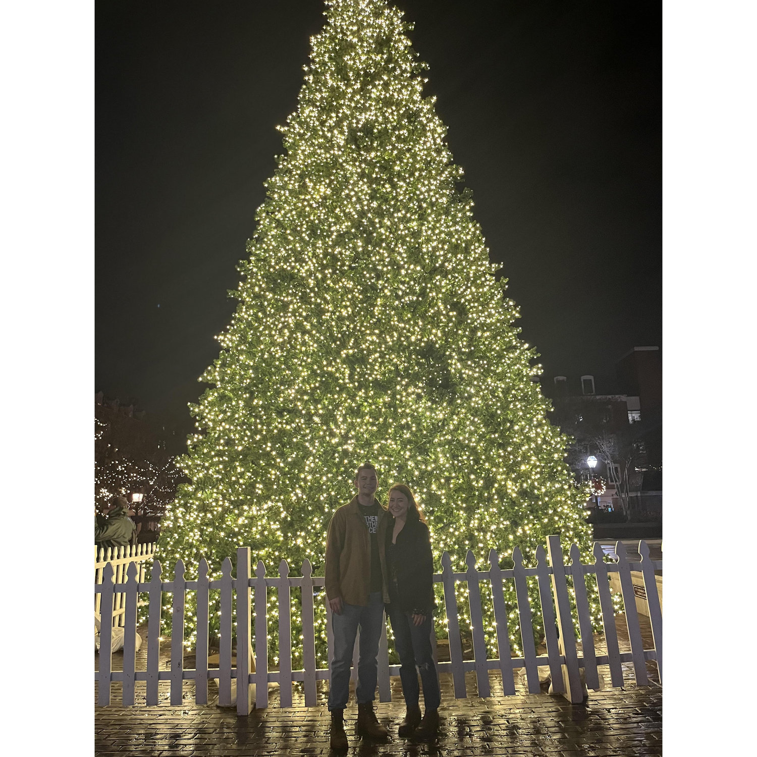 While Pat moved to Oklahoma to earn his Air Force pilot wings, Gina finished her studies in Colorado. That didn’t stop them from enjoying memories together during the holidays!