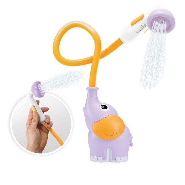 Yookidoo Elephant Baby Shower Bath Toy - Purple