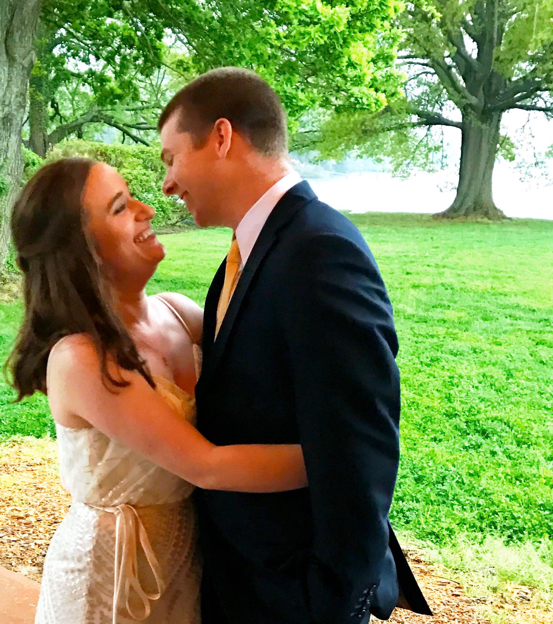 One of our favorite pictures together! Such a sweet candid moment!