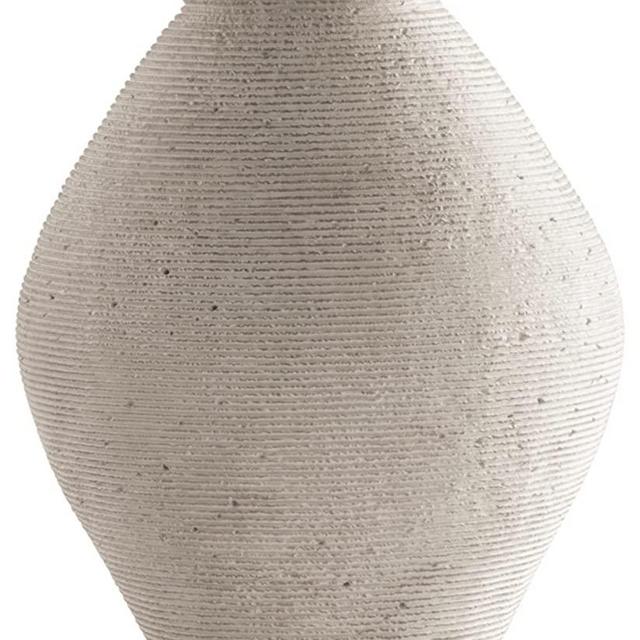 Signature Design by Ashley Hannela 12" Modern Distressed Polyresin Vase, Antique Tan