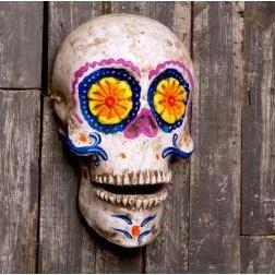 Skull art.  San Miguel de Allende is home to one of the most famous "Día de los Muertos" (Day of the Dead) festivals in Mexico.