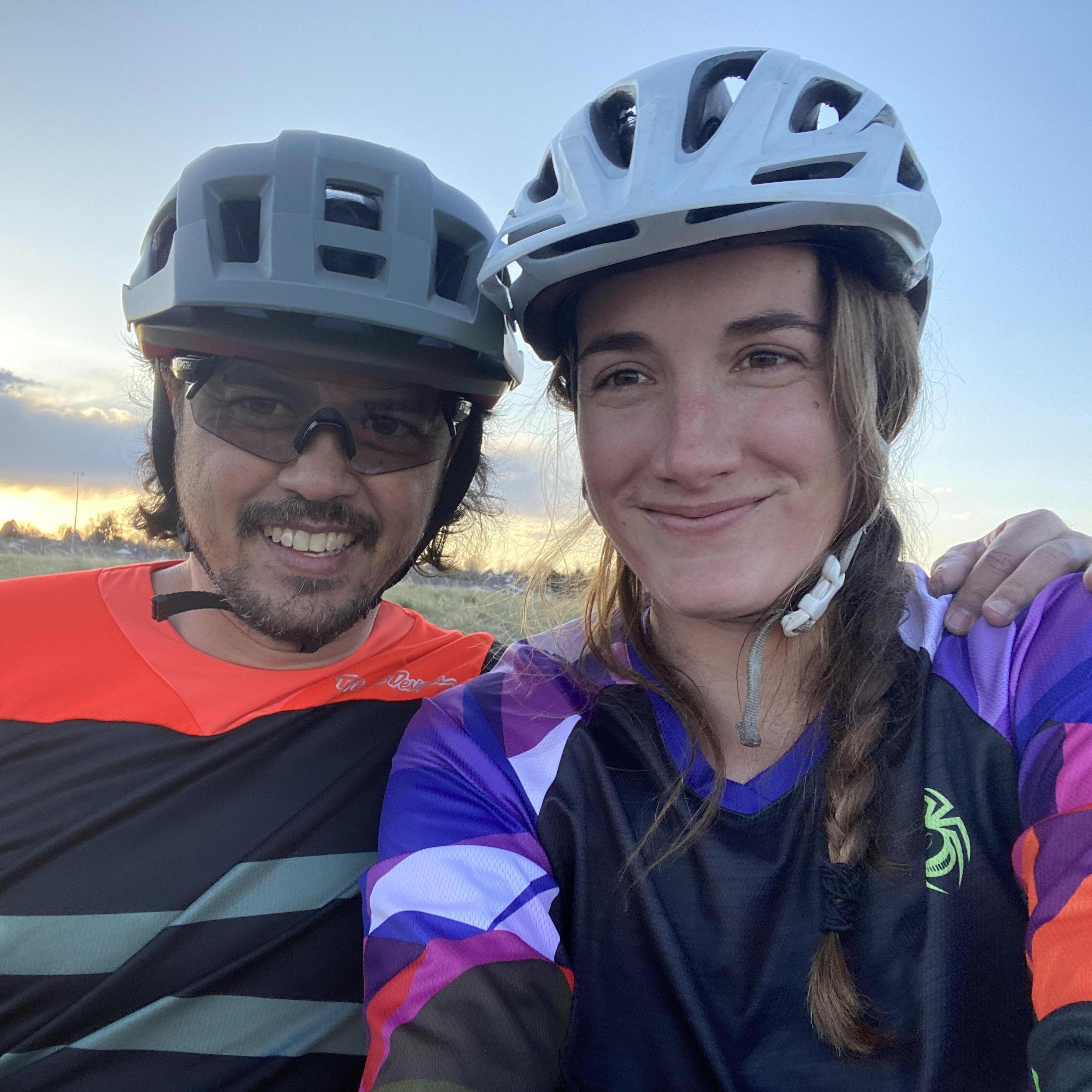 We have lots of good memories on our favorite bike bench :)