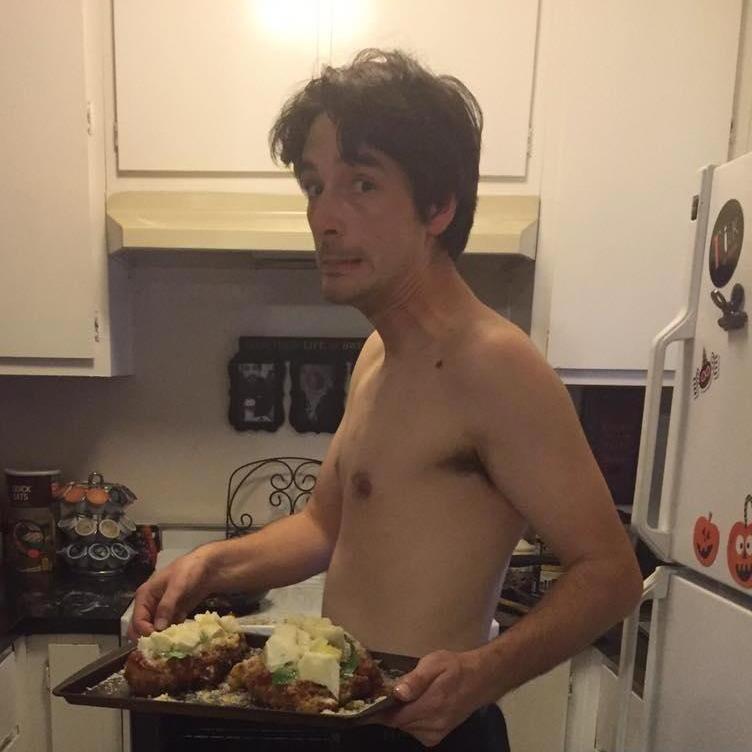 Josh's first time cooking dinner for us, he made his famous chicken parmesan, it was delicious!