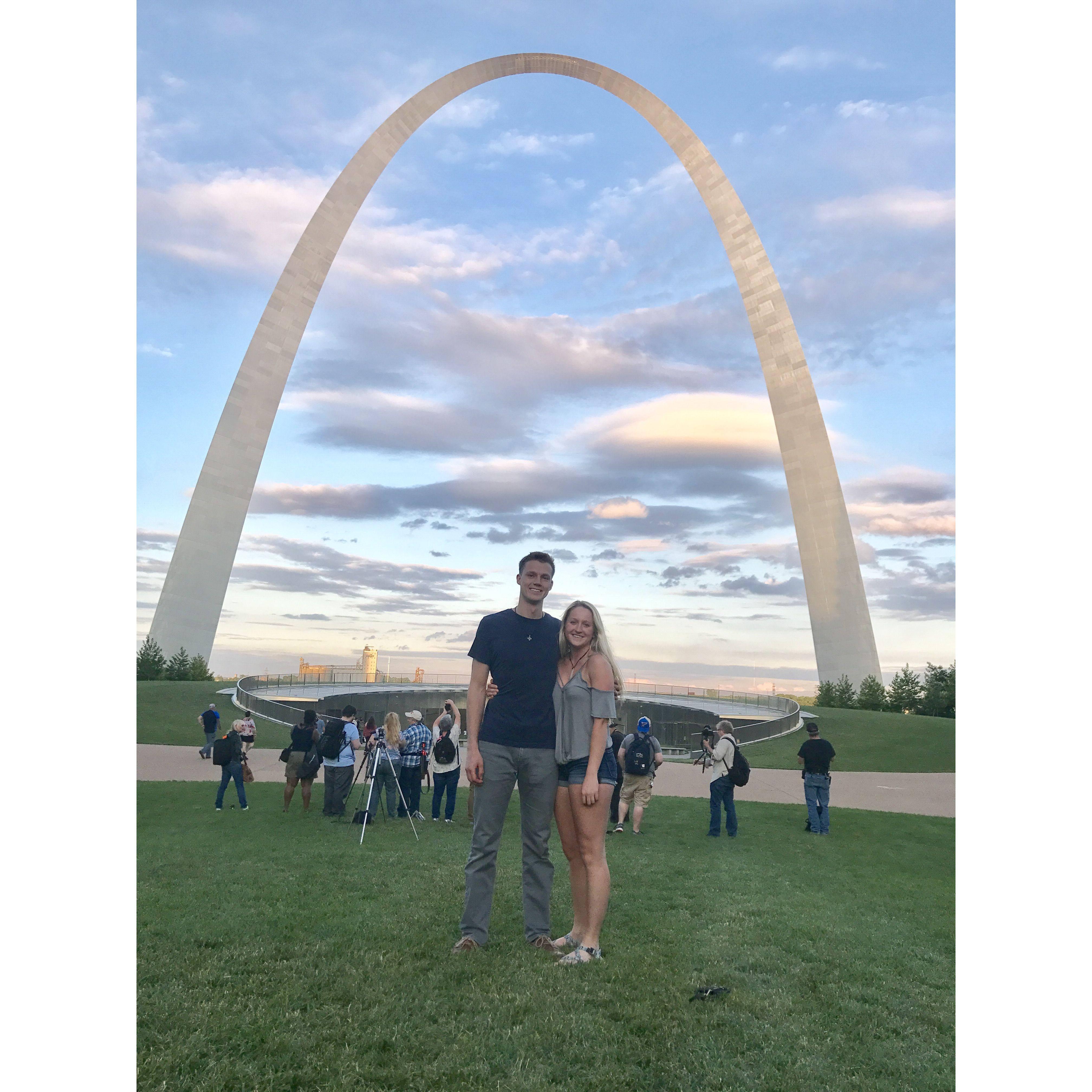 When we moved Matt to St. Louis!