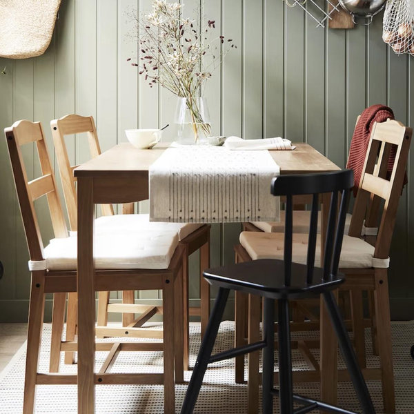 HÄGERNÄS Table and 4 chairs - antique stain pine